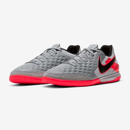 کفش فوتسال نایک تمپو لجند 8 آکادمی خاکستری نارنجیNIKE TIEMPO LEGEND 8 ACADEMY 