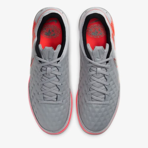 کفش فوتسال نایک تمپو لجند 8 آکادمی خاکستری نارنجیNIKE TIEMPO LEGEND 8 ACADEMY 