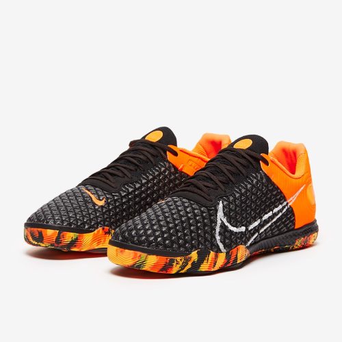 کفش فوتسال نایک ری اکت گتو مشکی_نارنجی NIKE REACT GATO IC CT0550-018 