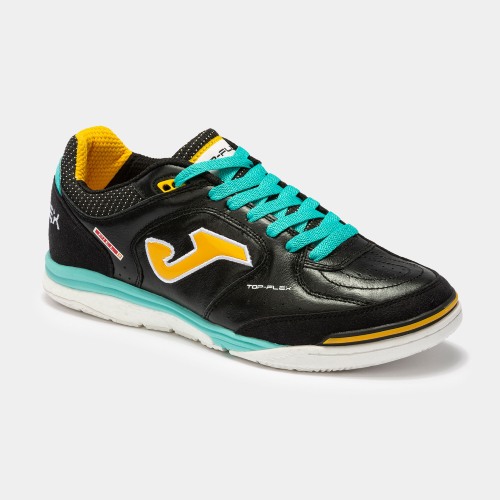 کفش فوتسال جوما تاپ فلکس ریباند JOMA TOP FLEX REBOUND 2201 BLACK TURQUOISE 