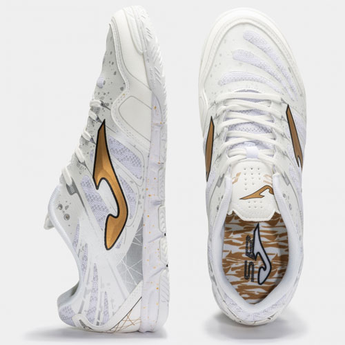 کفش فوتسال جوما سوپر رگاته  Joma Regate 2002 Blanco-Oro Indoor