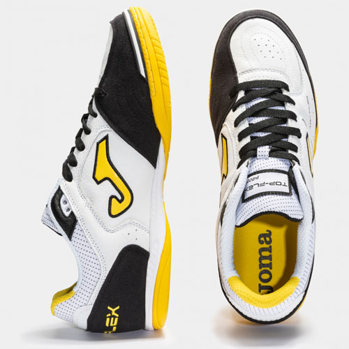 کفش فوتسال جوما تاپ فلکس Joma Top Flex 2032 White Yellow Indoor