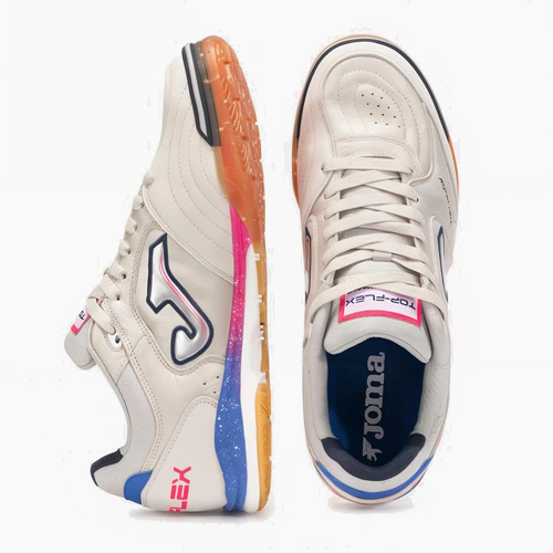 کفش فوتسال جوما تاپ فلکس ریباند  TOP FLEX REBOUND 2512 WHITE FUCHSIA ROYAL BLUE 