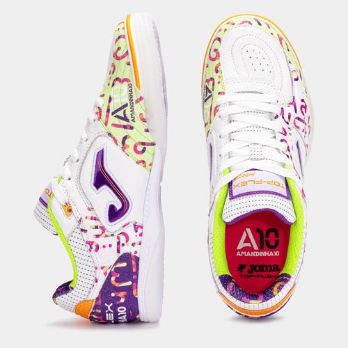 کفش فوتسال جوما تاپ فلکس آماندینها TOP FLEX 2572 WHITE AMANDINHA