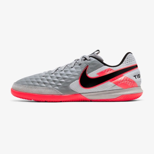 کفش فوتسال نایک تمپو لجند 8 آکادمی خاکستری نارنجیNIKE TIEMPO LEGEND 8 ACADEMY 