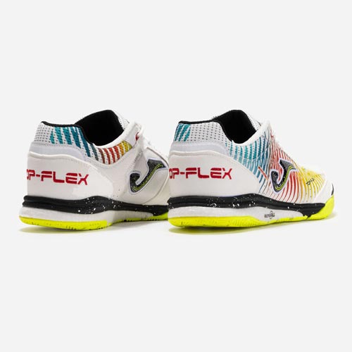 کفش فوتسال جوما تاپ فلکس ریباند 2576 JOMA TOP FLEX REBOUND WHITE YELLOW RED